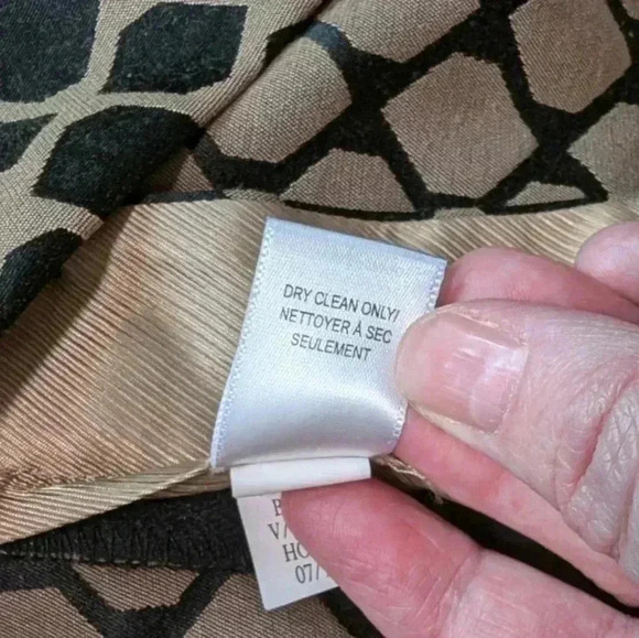 Banana Republic Camden-Fit Jacquard Ankle Pant Beige Black Straight Women's 10 - Picture 8 of 12